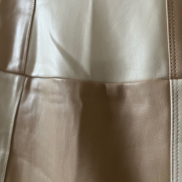 Hollister two-toned faux leather patchwork skirt - Picture 2 of 5